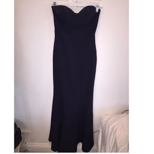 Navy Sweetheart Prom Dress